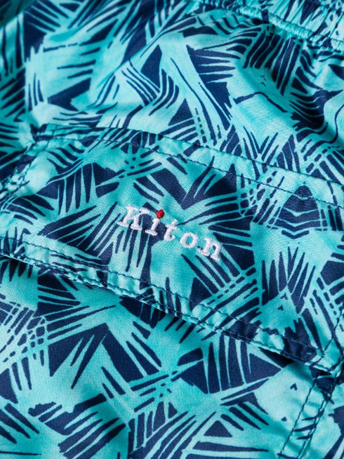 graphic-print swim shorts